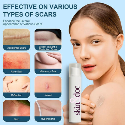 Skin &amp; Doc Advanced Silicone Scar Gel - Clinically Proven Scar Reduction